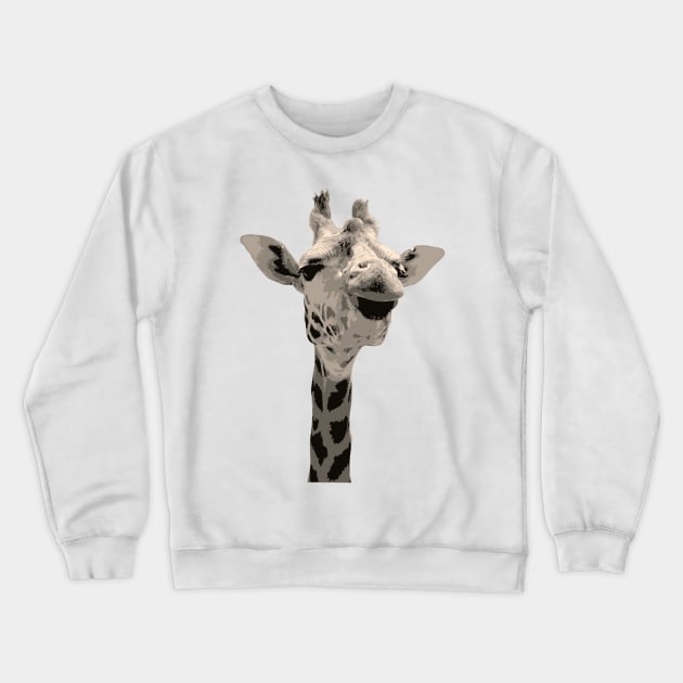 Giraffe Crewneck Sweatshirt by mangulica